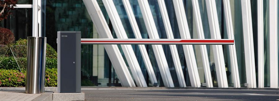 barrier motor with arm